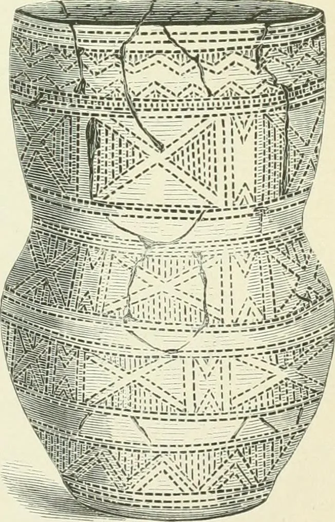 An illustration from Pre-historic times: as illustrated by ancient remains and the manners and customs of modern savages, 1900, leaf 246