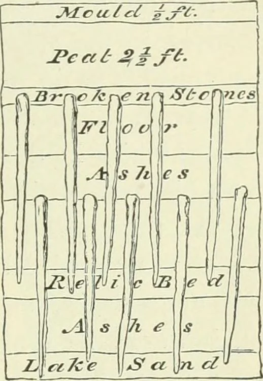An illustration from Pre-historic times: as illustrated by ancient remains and the manners and customs of modern savages, 1900, leaf 268