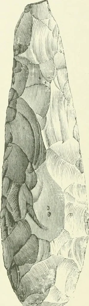 An illustration from Pre-historic times: as illustrated by ancient remains and the manners and customs of modern savages, 1900, leaf 319