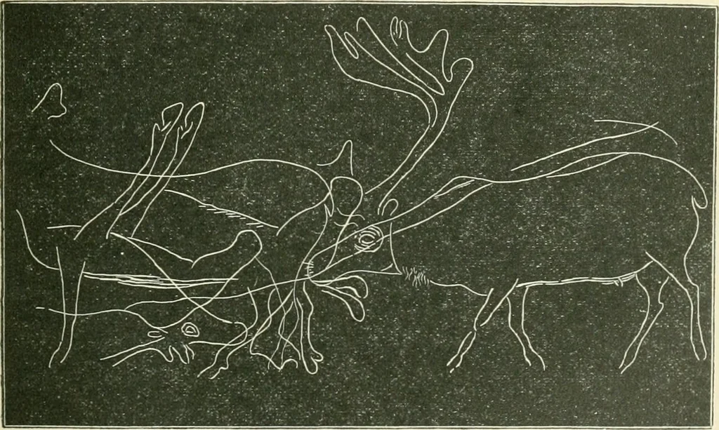 An illustration from Pre-historic times: as illustrated by ancient remains and the manners and customs of modern savages, 1900, leaf 410