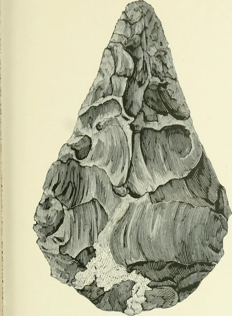 An illustration from Pre-historic times: as illustrated by ancient remains and the manners and customs of modern savages, 1900, leaf 422