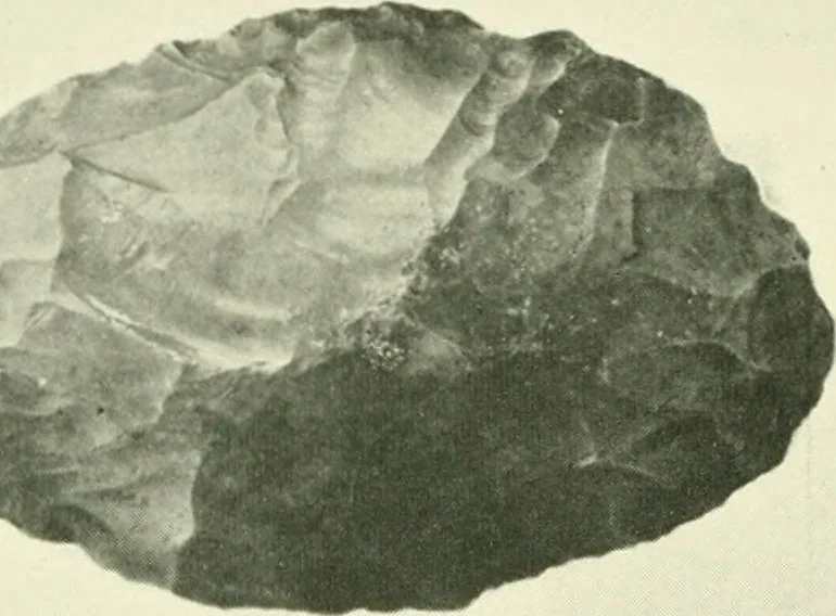 An illustration from Pre-historic times: as illustrated by ancient remains and the manners and customs of modern savages, 1900, leaf 435