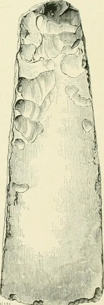 An illustration from Pre-historic times: as illustrated by ancient remains and the manners and customs of modern savages, 1900, leaf 69