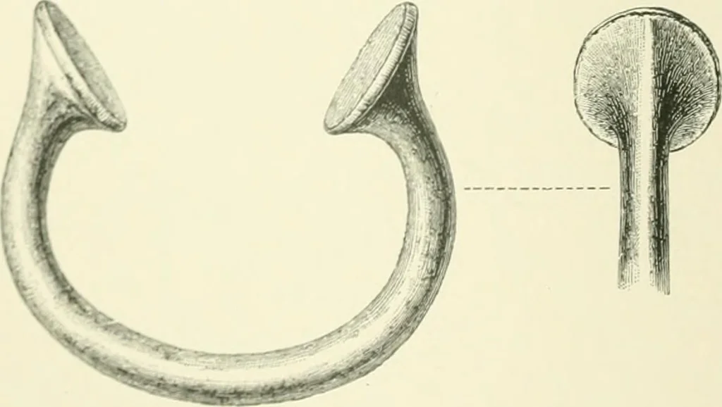 An illustration from Pre-historic times: as illustrated by ancient remains and the manners and customs of modern savages, 1900, leaf 91