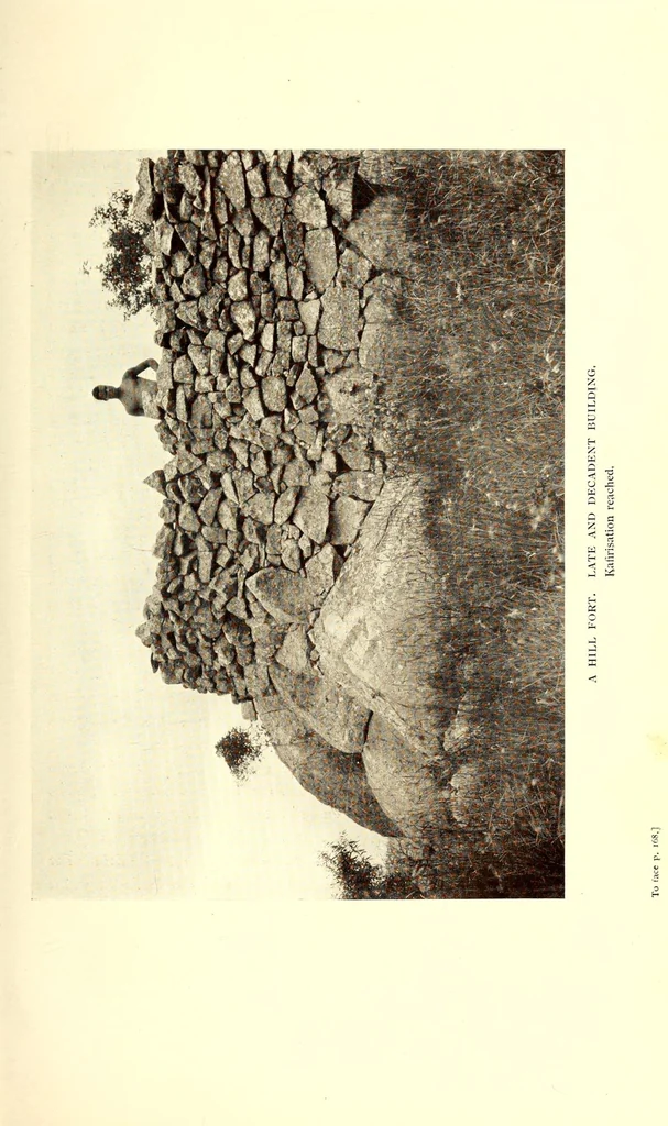 An illustration from Prehistoric Rhodesia; an examination of the historical, ethnological and archaeological evidencesas to the origin and age of the rock mines and stone buildings, with a gazetteer of mediaeval south -east Africa, 915 A.D. to 1760 A.D., and the countries of the Monomotapa, Manica, Sabia, Quiteve, Sofala, and Mozambique, 1909, leaf 227