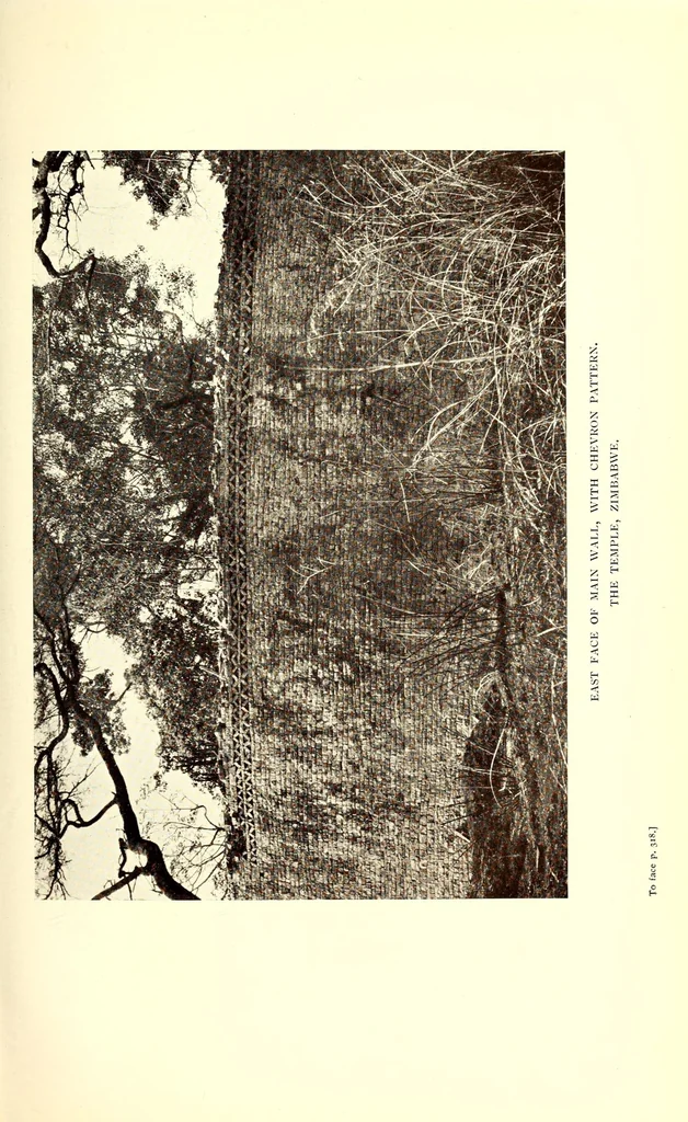 An illustration from Prehistoric Rhodesia; an examination of the historical, ethnological and archaeological evidencesas to the origin and age of the rock mines and stone buildings, with a gazetteer of mediaeval south -east Africa, 915 A.D. to 1760 A.D., and the countries of the Monomotapa, Manica, Sabia, Quiteve, Sofala, and Mozambique, 1909, leaf 435