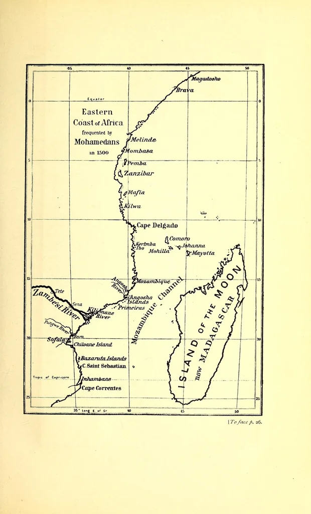 An illustration from Prehistoric Rhodesia; an examination of the historical, ethnological and archaeological evidencesas to the origin and age of the rock mines and stone buildings, with a gazetteer of mediaeval south -east Africa, 915 A.D. to 1760 A.D., and the countries of the Monomotapa, Manica, Sabia, Quiteve, Sofala, and Mozambique, 1909, leaf 73