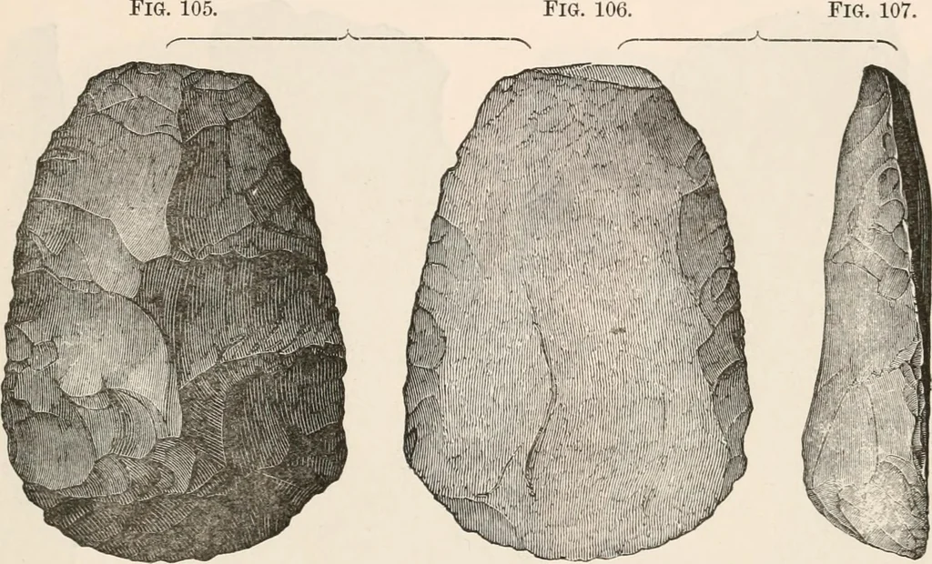 An illustration from Pre-historic times, as illustrated by ancient remains and the manners and customs of modern savages, 1892, leaf 134