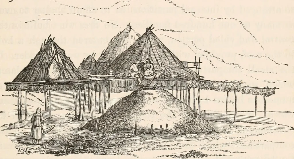 An illustration from Pre-historic times, as illustrated by ancient remains and the manners and customs of modern savages, 1892, leaf 172