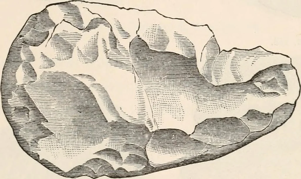 An illustration from Pre-historic times, as illustrated by ancient remains and the manners and customs of modern savages, 1892, leaf 202