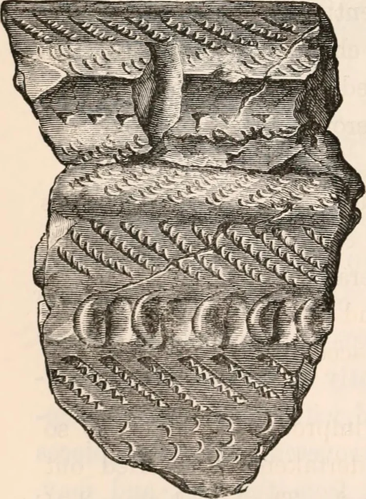 An illustration from Pre-historic times, as illustrated by ancient remains and the manners and customs of modern savages, 1892, leaf 203