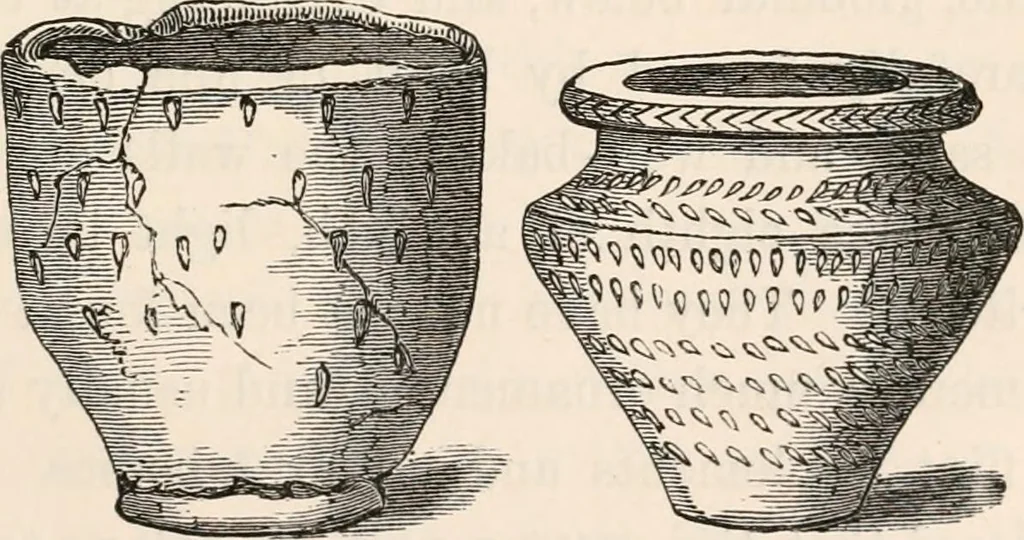 An illustration from Pre-historic times, as illustrated by ancient remains and the manners and customs of modern savages, 1892, leaf 206