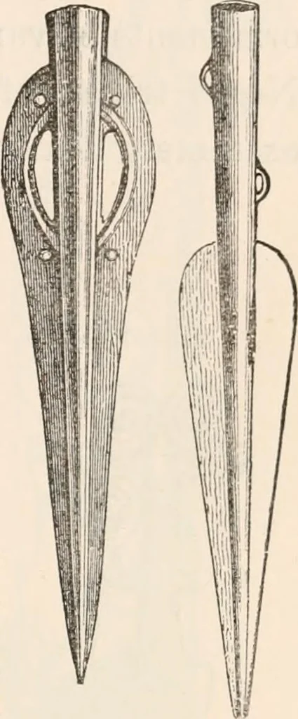 An illustration from Pre-historic times, as illustrated by ancient remains and the manners and customs of modern savages, 1892, leaf 66