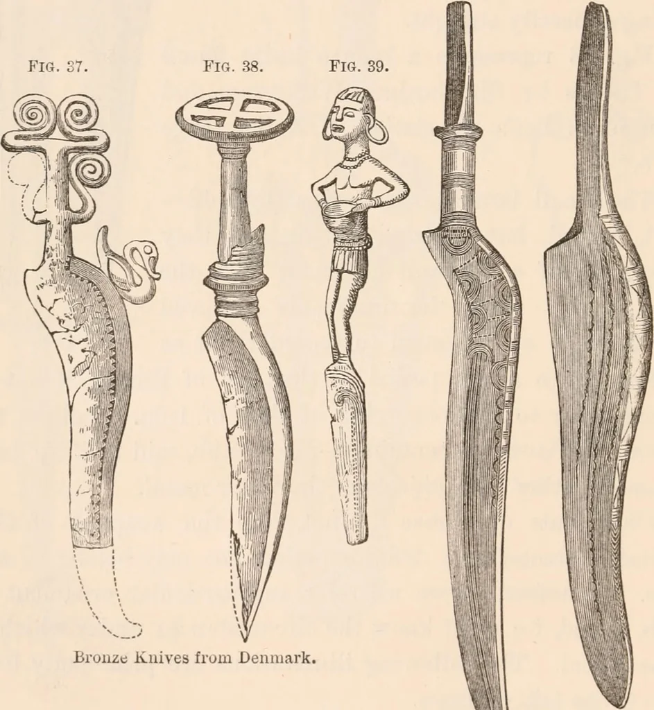 An illustration from Pre-historic times, as illustrated by ancient remains and the manners and customs of modern savages, 1892, leaf 67