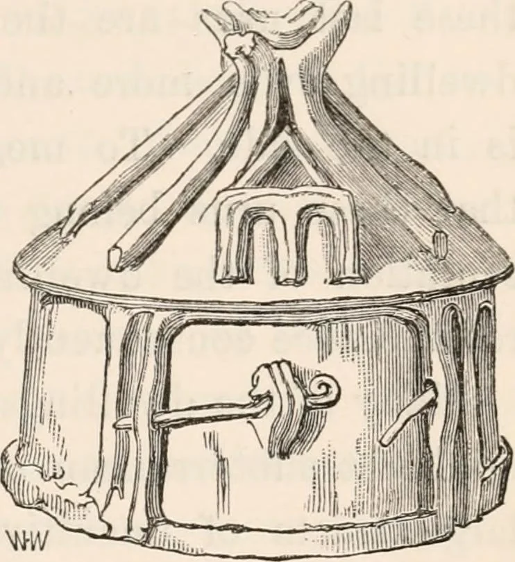 An illustration from Pre-historic times, as illustrated by ancient remains and the manners and customs of modern savages, 1892, leaf 86