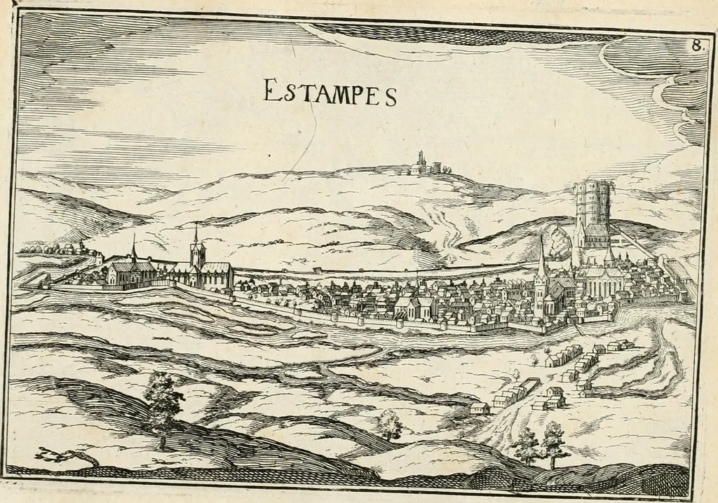 An illustration from Premiere[-seconde] partie, Les plans et profilz de toutes les principalles villes et lieux considerables de France : ensemble les cartes generalles de chascune prouince & les particulières de chasque gouuernement d'icelles, 1636, leaf 1002