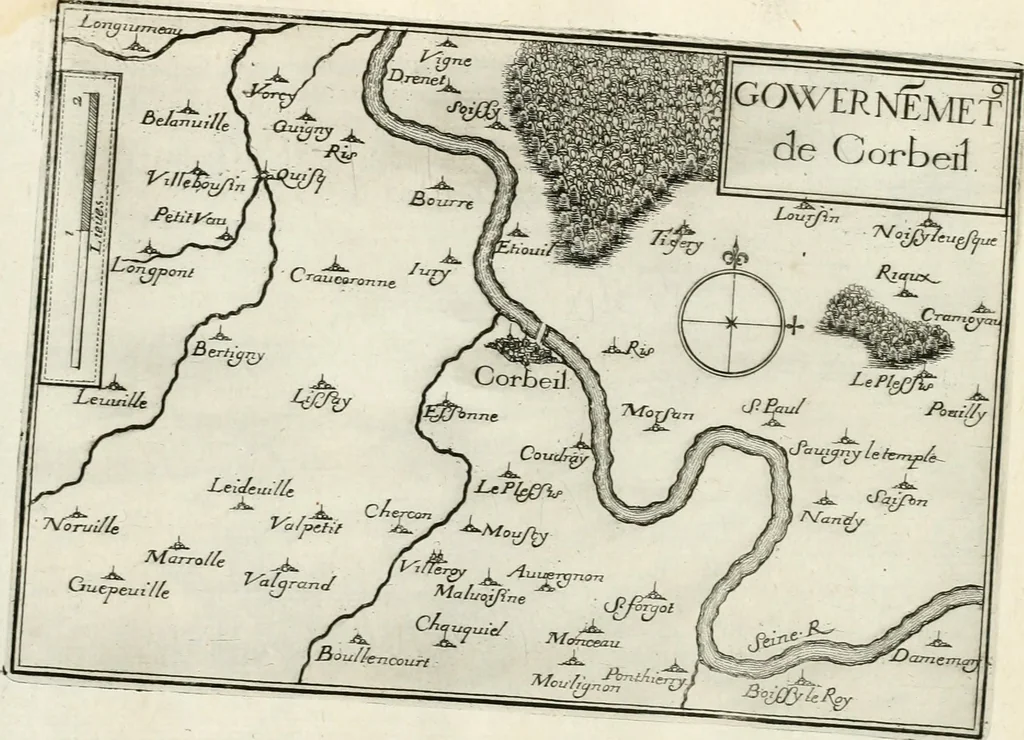 An illustration from Premiere[-seconde] partie, Les plans et profilz de toutes les principalles villes et lieux considerables de France : ensemble les cartes generalles de chascune prouince & les particulières de chasque gouuernement d'icelles, 1636, leaf 1004