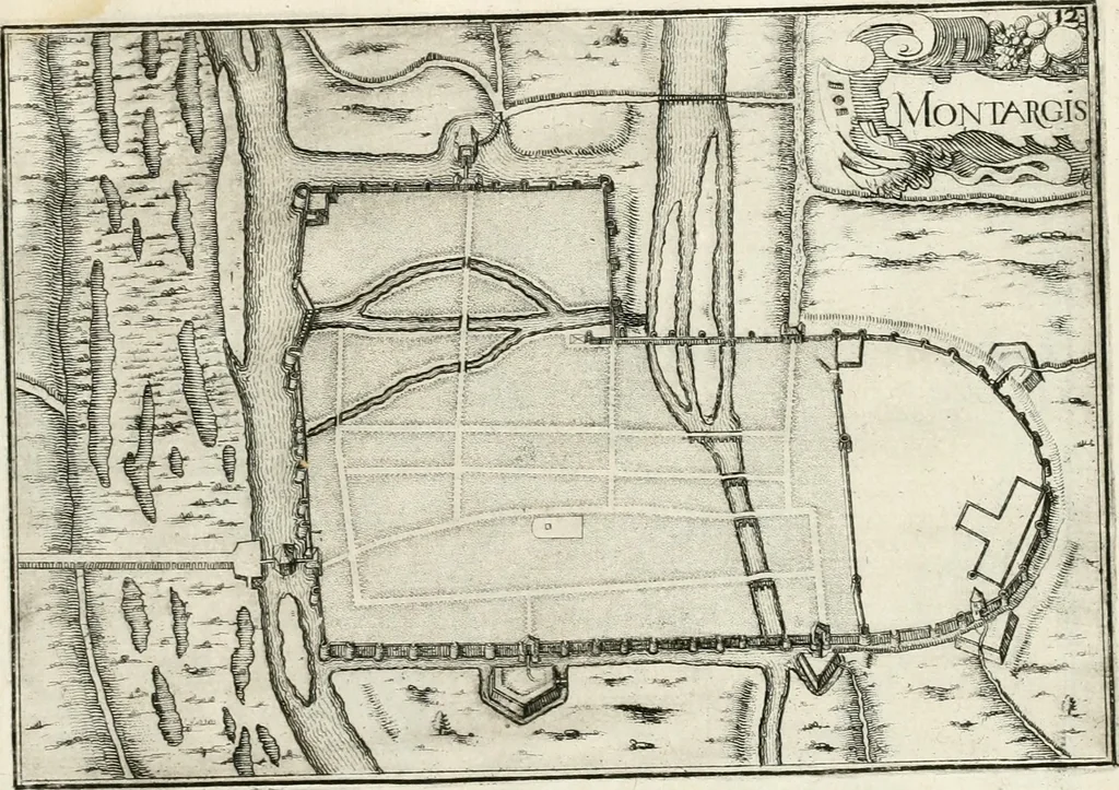 An illustration from Premiere[-seconde] partie, Les plans et profilz de toutes les principalles villes et lieux considerables de France : ensemble les cartes generalles de chascune prouince & les particulières de chasque gouuernement d'icelles, 1636, leaf 1010