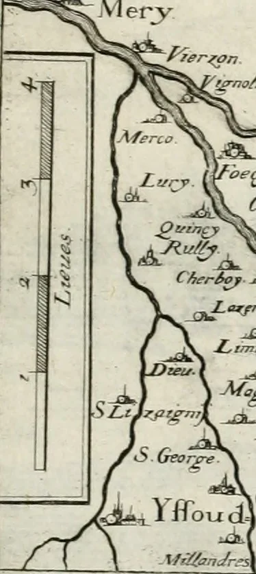 An illustration from Premiere[-seconde] partie, Les plans et profilz de toutes les principalles villes et lieux considerables de France : ensemble les cartes generalles de chascune prouince & les particulières de chasque gouuernement d'icelles, 1636, leaf 1024