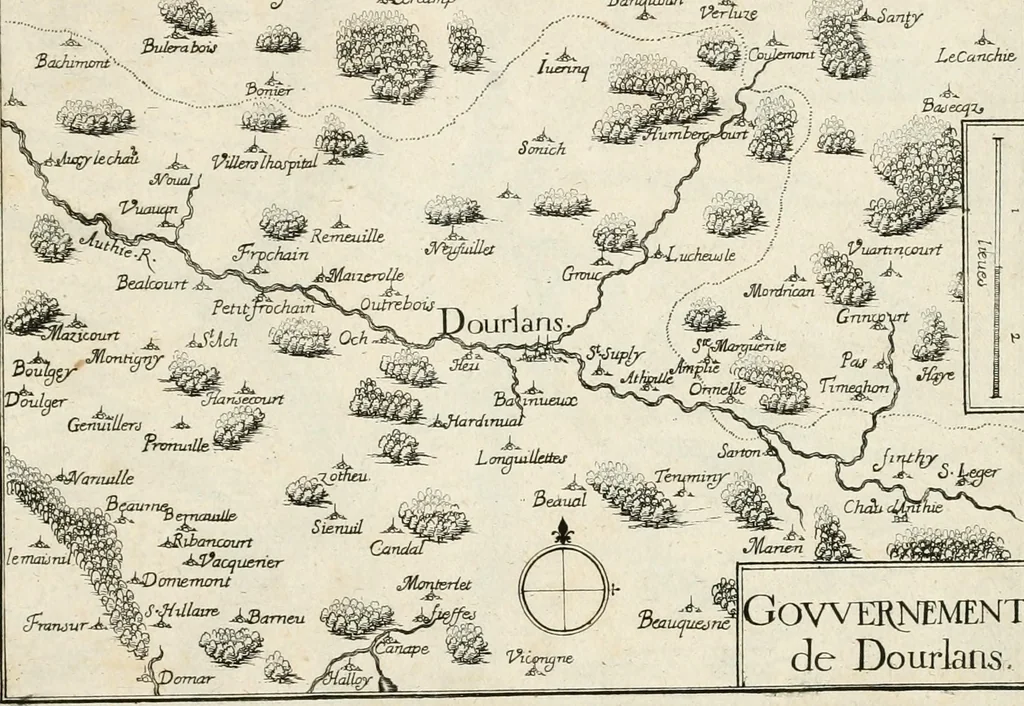 An illustration from Premiere[-seconde] partie, Les plans et profilz de toutes les principalles villes et lieux considerables de France : ensemble les cartes generalles de chascune prouince & les particulières de chasque gouuernement d'icelles, 1636, leaf 116