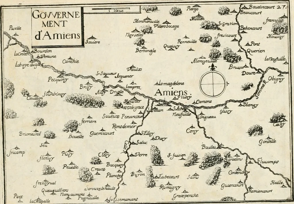 An illustration from Premiere[-seconde] partie, Les plans et profilz de toutes les principalles villes et lieux considerables de France : ensemble les cartes generalles de chascune prouince & les particulières de chasque gouuernement d'icelles, 1636, leaf 120