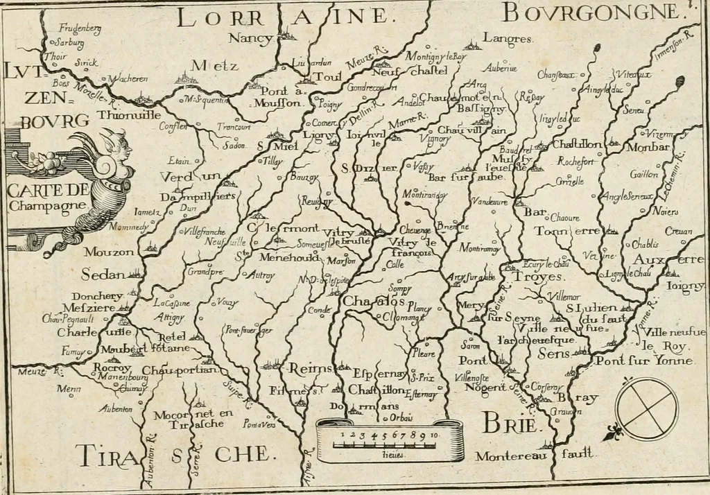An illustration from Premiere[-seconde] partie, Les plans et profilz de toutes les principalles villes et lieux considerables de France : ensemble les cartes generalles de chascune prouince & les particulières de chasque gouuernement d'icelles, 1636, leaf 162