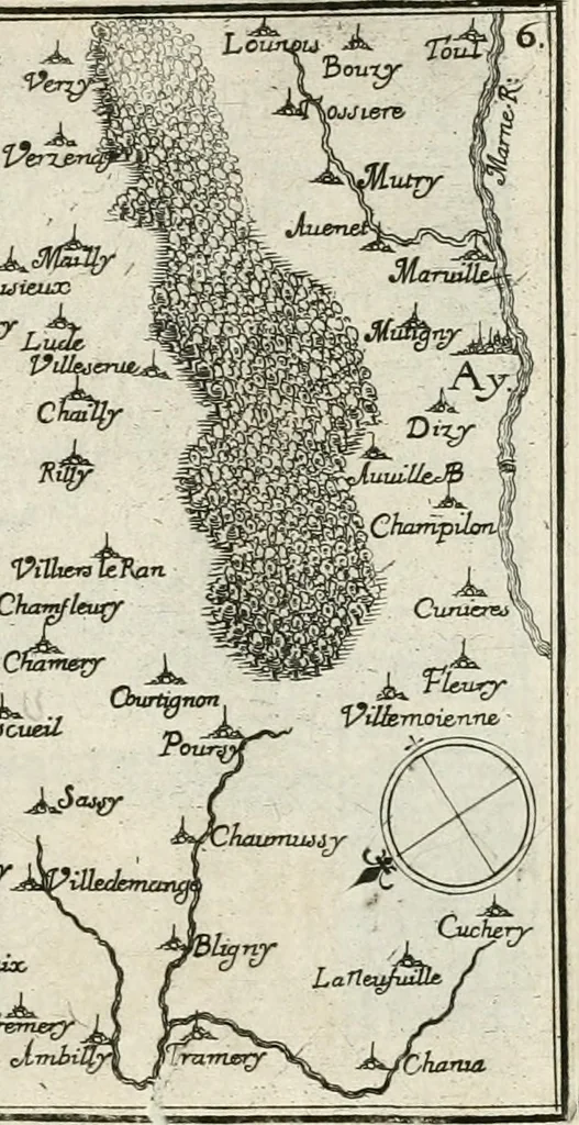 An illustration from Premiere[-seconde] partie, Les plans et profilz de toutes les principalles villes et lieux considerables de France : ensemble les cartes generalles de chascune prouince & les particulières de chasque gouuernement d'icelles, 1636, leaf 172
