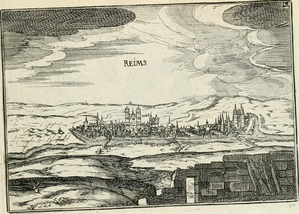 An illustration from Premiere[-seconde] partie, Les plans et profilz de toutes les principalles villes et lieux considerables de France : ensemble les cartes generalles de chascune prouince & les particulières de chasque gouuernement d'icelles, 1636, leaf 174