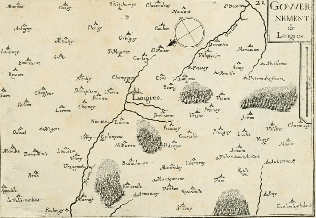 An illustration from Premiere[-seconde] partie, Les plans et profilz de toutes les principalles villes et lieux considerables de France : ensemble les cartes generalles de chascune prouince & les particulières de chasque gouuernement d'icelles, 1636, leaf 204