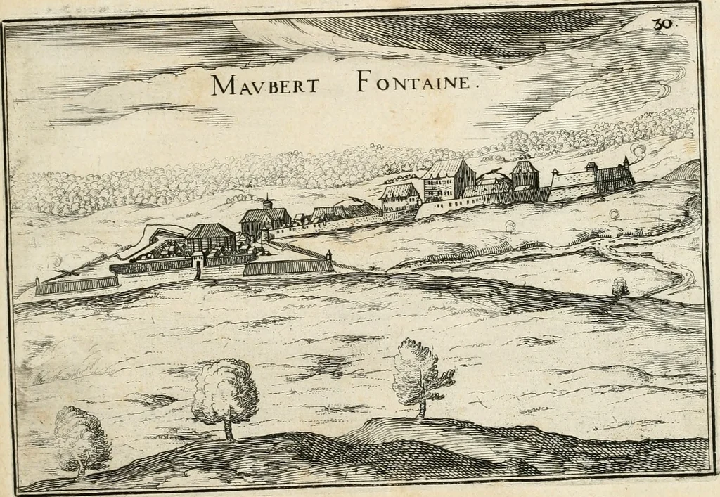 An illustration from Premiere[-seconde] partie, Les plans et profilz de toutes les principalles villes et lieux considerables de France : ensemble les cartes generalles de chascune prouince & les particulières de chasque gouuernement d'icelles, 1636, leaf 222
