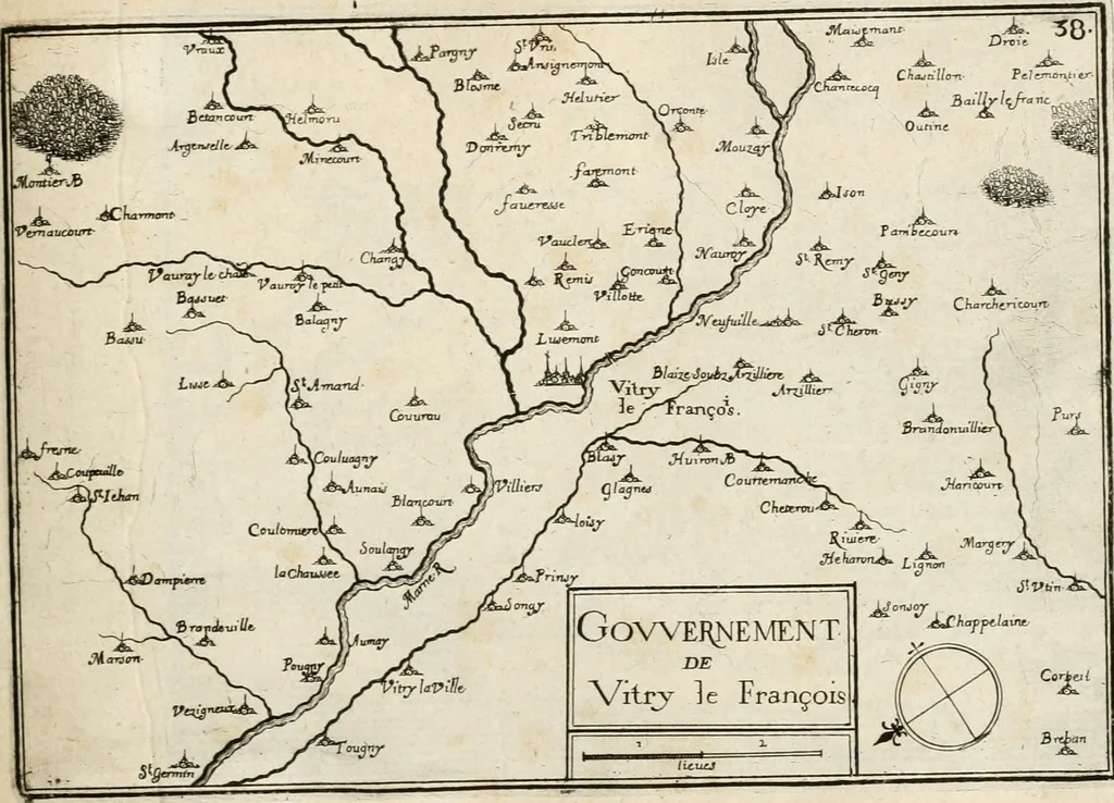 An illustration from Premiere[-seconde] partie, Les plans et profilz de toutes les principalles villes et lieux considerables de France : ensemble les cartes generalles de chascune prouince & les particulières de chasque gouuernement d'icelles, 1636, leaf 240