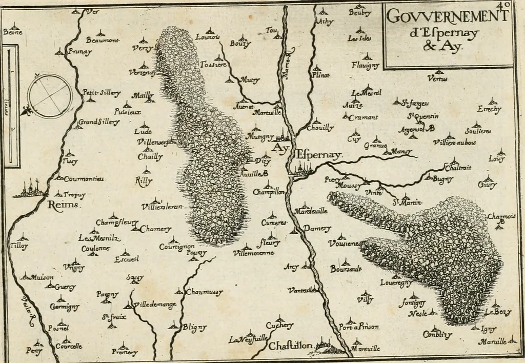 An illustration from Premiere[-seconde] partie, Les plans et profilz de toutes les principalles villes et lieux considerables de France : ensemble les cartes generalles de chascune prouince & les particulières de chasque gouuernement d'icelles, 1636, leaf 244