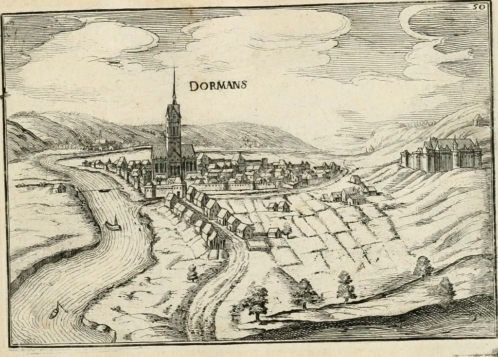 An illustration from Premiere[-seconde] partie, Les plans et profilz de toutes les principalles villes et lieux considerables de France : ensemble les cartes generalles de chascune prouince & les particulières de chasque gouuernement d'icelles, 1636, leaf 264