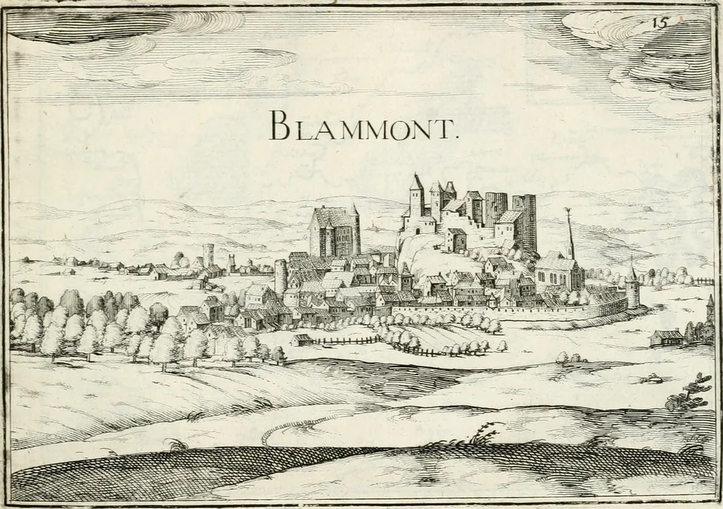 An illustration from Premiere[-seconde] partie, Les plans et profilz de toutes les principalles villes et lieux considerables de France : ensemble les cartes generalles de chascune prouince & les particulières de chasque gouuernement d'icelles, 1636, leaf 298