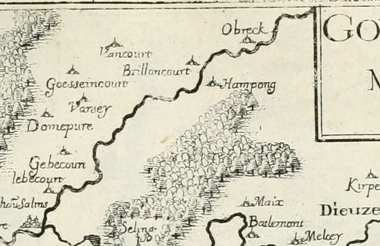 An illustration from Premiere[-seconde] partie, Les plans et profilz de toutes les principalles villes et lieux considerables de France : ensemble les cartes generalles de chascune prouince & les particulières de chasque gouuernement d'icelles, 1636, leaf 300