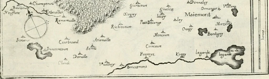An illustration from Premiere[-seconde] partie, Les plans et profilz de toutes les principalles villes et lieux considerables de France : ensemble les cartes generalles de chascune prouince & les particulières de chasque gouuernement d'icelles, 1636, leaf 300