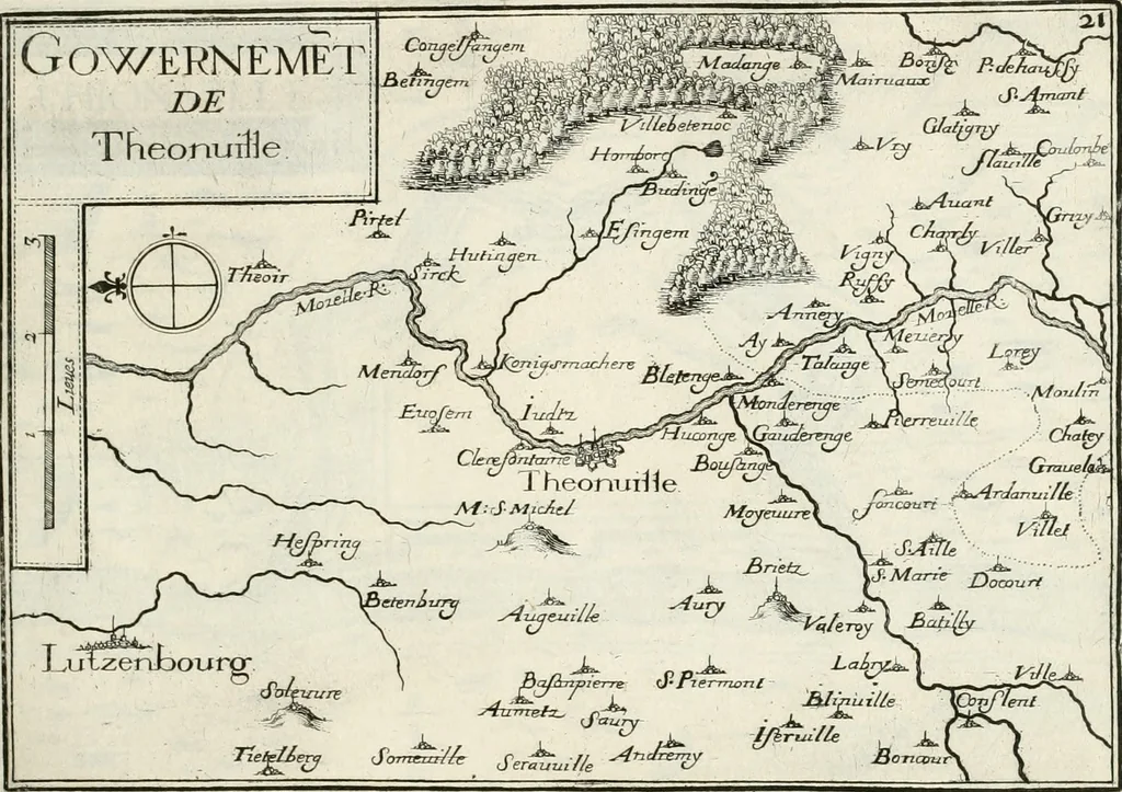An illustration from Premiere[-seconde] partie, Les plans et profilz de toutes les principalles villes et lieux considerables de France : ensemble les cartes generalles de chascune prouince & les particulières de chasque gouuernement d'icelles, 1636, leaf 310