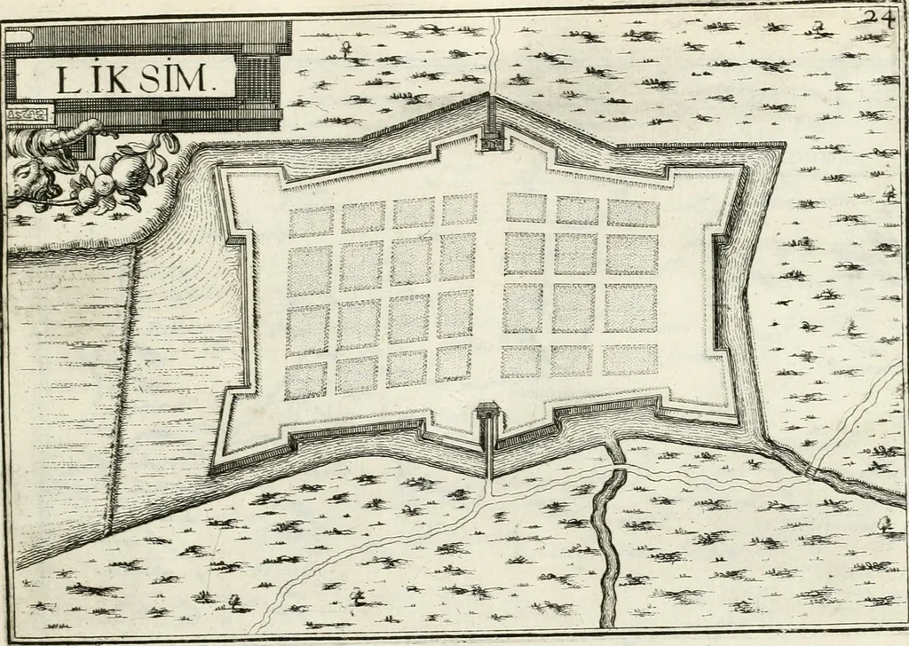 An illustration from Premiere[-seconde] partie, Les plans et profilz de toutes les principalles villes et lieux considerables de France : ensemble les cartes generalles de chascune prouince & les particulières de chasque gouuernement d'icelles, 1636, leaf 316