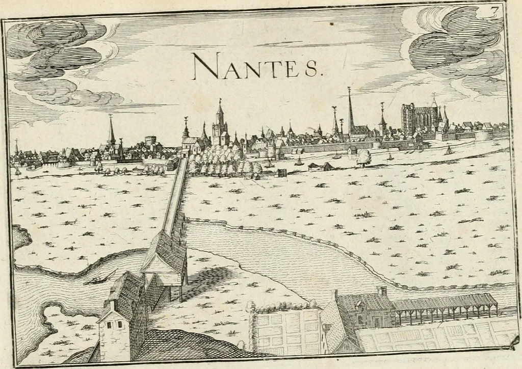 An illustration from Premiere[-seconde] partie, Les plans et profilz de toutes les principalles villes et lieux considerables de France : ensemble les cartes generalles de chascune prouince & les particulières de chasque gouuernement d'icelles, 1636, leaf 334