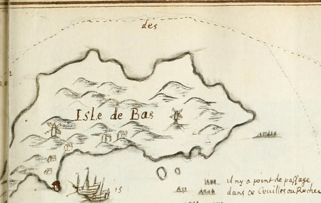 An illustration from Premiere[-seconde] partie, Les plans et profilz de toutes les principalles villes et lieux considerables de France : ensemble les cartes generalles de chascune prouince & les particulières de chasque gouuernement d'icelles, 1636, leaf 350