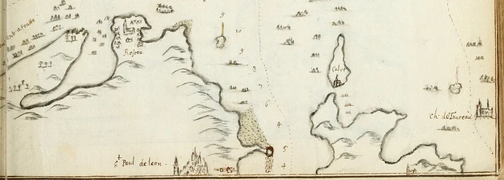 An illustration from Premiere[-seconde] partie, Les plans et profilz de toutes les principalles villes et lieux considerables de France : ensemble les cartes generalles de chascune prouince & les particulières de chasque gouuernement d'icelles, 1636, leaf 350