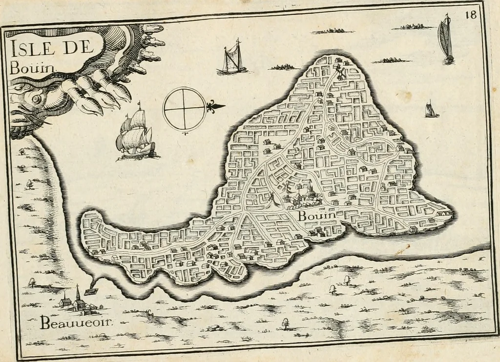 An illustration from Premiere[-seconde] partie, Les plans et profilz de toutes les principalles villes et lieux considerables de France : ensemble les cartes generalles de chascune prouince & les particulières de chasque gouuernement d'icelles, 1636, leaf 358