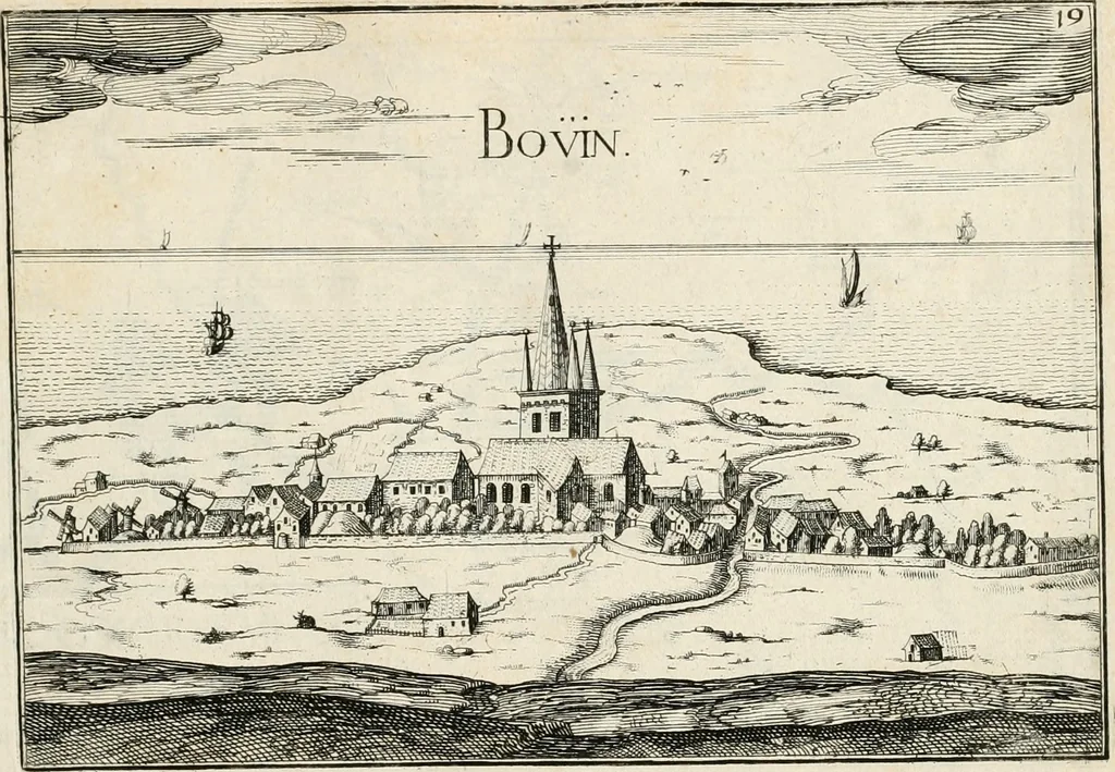 An illustration from Premiere[-seconde] partie, Les plans et profilz de toutes les principalles villes et lieux considerables de France : ensemble les cartes generalles de chascune prouince & les particulières de chasque gouuernement d'icelles, 1636, leaf 360