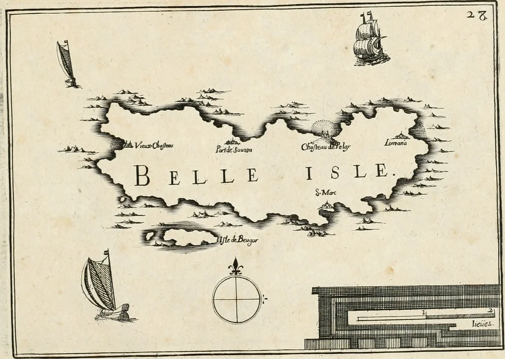 An illustration from Premiere[-seconde] partie, Les plans et profilz de toutes les principalles villes et lieux considerables de France : ensemble les cartes generalles de chascune prouince & les particulières de chasque gouuernement d'icelles, 1636, leaf 378