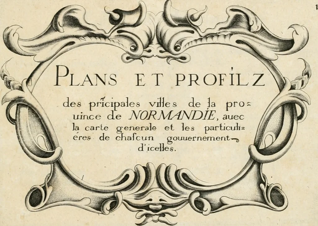 An illustration from Premiere[-seconde] partie, Les plans et profilz de toutes les principalles villes et lieux considerables de France : ensemble les cartes generalles de chascune prouince & les particulières de chasque gouuernement d'icelles, 1636, leaf 380