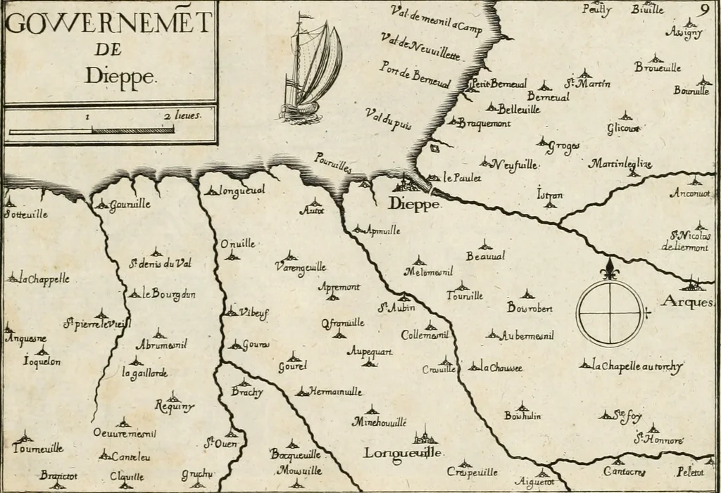 An illustration from Premiere[-seconde] partie, Les plans et profilz de toutes les principalles villes et lieux considerables de France : ensemble les cartes generalles de chascune prouince & les particulières de chasque gouuernement d'icelles, 1636, leaf 400