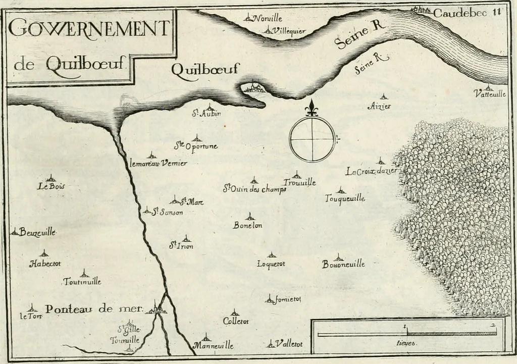 An illustration from Premiere[-seconde] partie, Les plans et profilz de toutes les principalles villes et lieux considerables de France : ensemble les cartes generalles de chascune prouince & les particulières de chasque gouuernement d'icelles, 1636, leaf 404