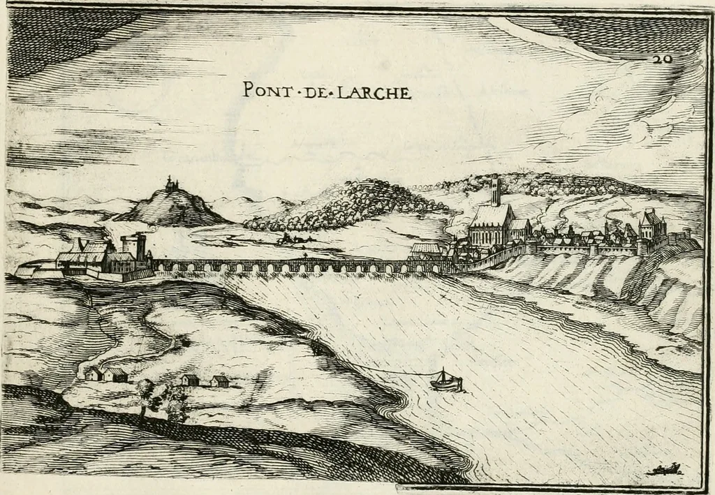 An illustration from Premiere[-seconde] partie, Les plans et profilz de toutes les principalles villes et lieux considerables de France : ensemble les cartes generalles de chascune prouince & les particulières de chasque gouuernement d'icelles, 1636, leaf 422