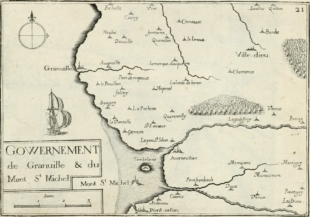 An illustration from Premiere[-seconde] partie, Les plans et profilz de toutes les principalles villes et lieux considerables de France : ensemble les cartes generalles de chascune prouince & les particulières de chasque gouuernement d'icelles, 1636, leaf 424