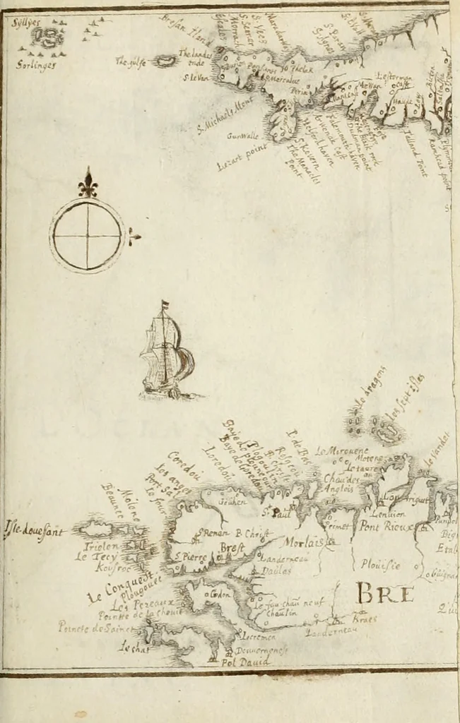 An illustration from Premiere[-seconde] partie, Les plans et profilz de toutes les principalles villes et lieux considerables de France : ensemble les cartes generalles de chascune prouince & les particulières de chasque gouuernement d'icelles, 1636, leaf 46
